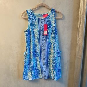 BRAND NEW NEVER WORN Lilly Pulitzer blue romper